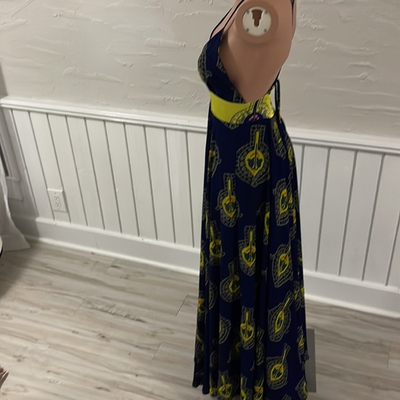 TriciaFix collection for free people navy patterned lined dress - Picture 2 of 4